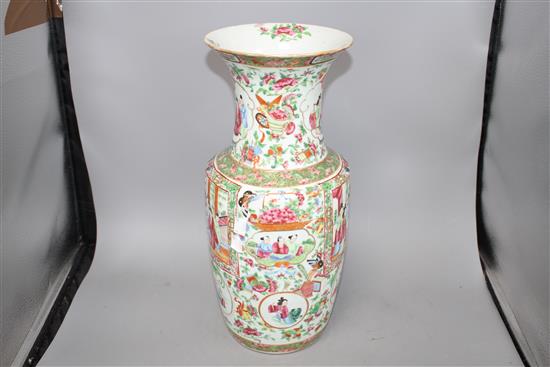 A 19th century Cantonese vase, height 43cm